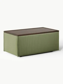 Voetenbank Lennon van corduroy met opbergruimte^Westwing Collection Sale