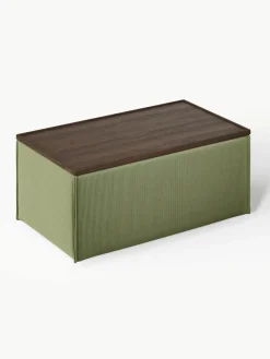 Voetenbank Lennon van corduroy met opbergruimte^Westwing Collection Sale