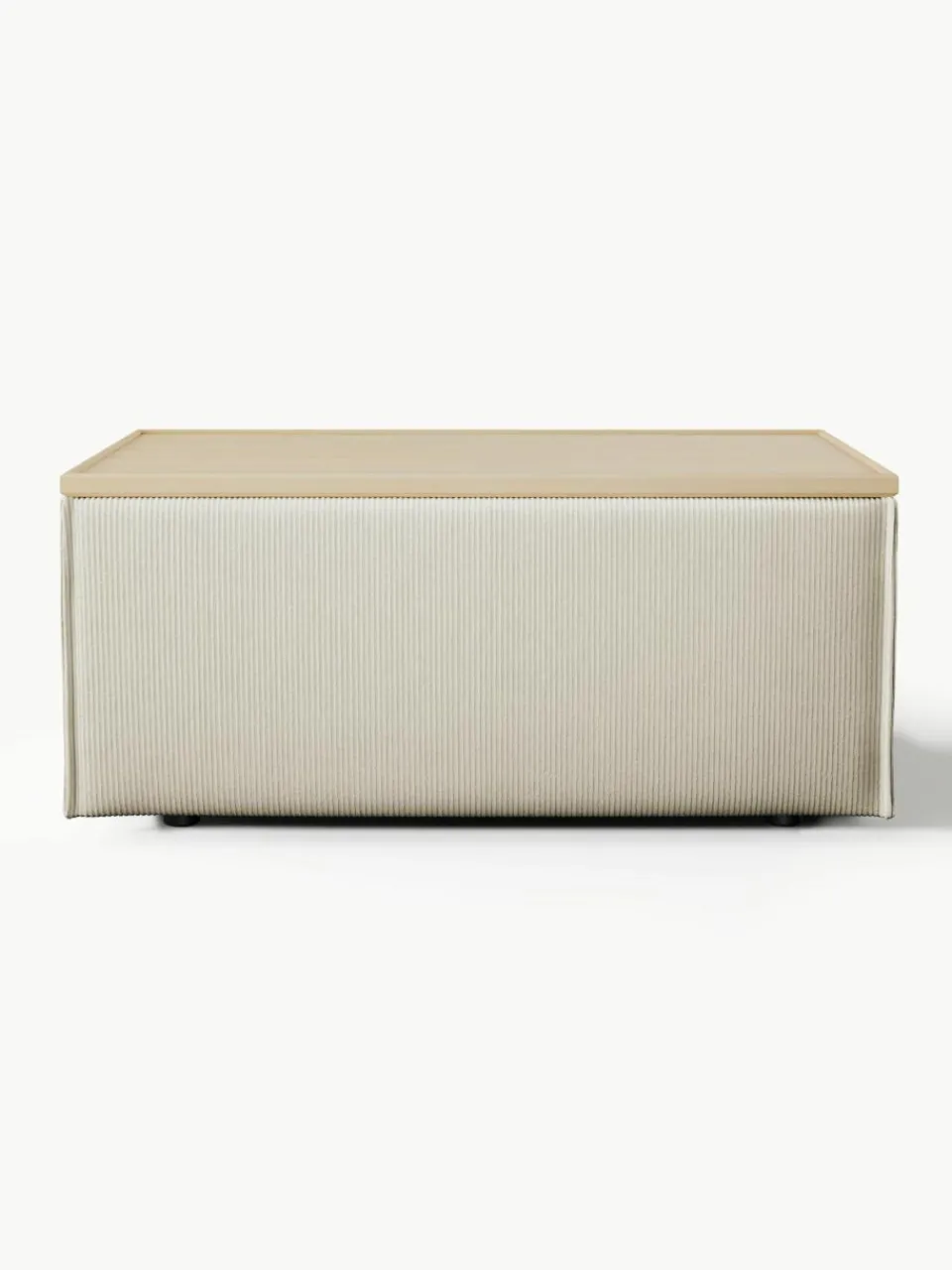 Voetenbank Lennon van corduroy met opbergruimte^Westwing Collection Clearance