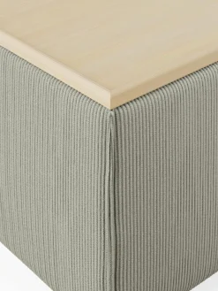 Voetenbank Lennon van corduroy met opbergruimte^Westwing Collection Hot