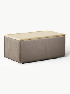 Voetenbank Lennon van corduroy met opbergruimte^Westwing Collection Outlet