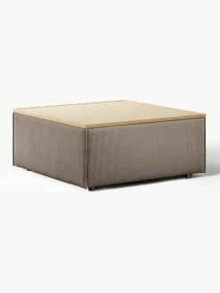 Voetenbank Lennon van corduroy met opbergruimte^Westwing Collection Best