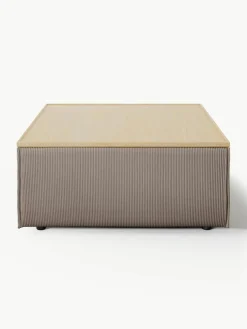 Voetenbank Lennon van corduroy met opbergruimte^Westwing Collection Best