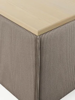 Voetenbank Lennon van corduroy met opbergruimte^Westwing Collection Best