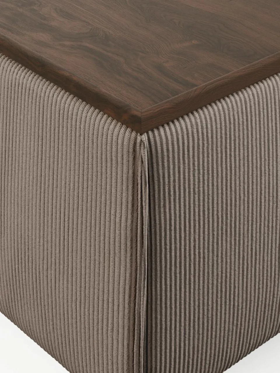 Voetenbank Lennon van corduroy met opbergruimte^Westwing Collection Discount