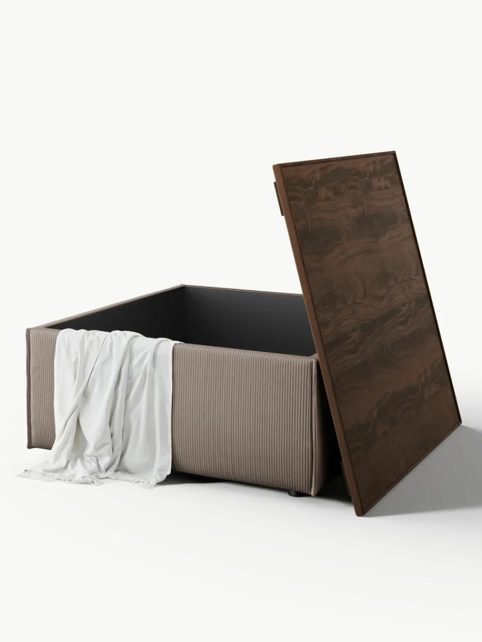 Voetenbank Lennon van corduroy met opbergruimte^Westwing Collection Discount