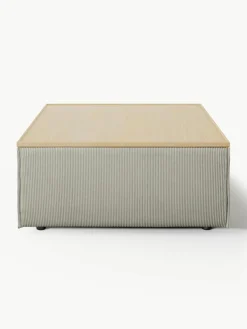 Voetenbank Lennon van corduroy met opbergruimte^Westwing Collection New