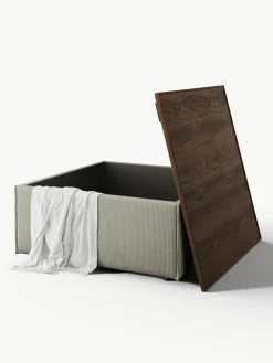 Voetenbank Lennon van corduroy met opbergruimte^Westwing Collection New