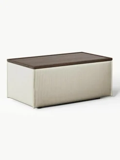 Voetenbank Lennon van corduroy met opbergruimte^Westwing Collection Fashion