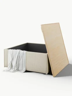 Voetenbank Lennon van corduroy met opbergruimte^Westwing Collection Outlet