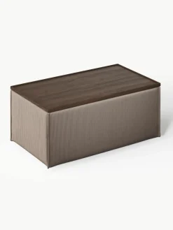 Voetenbank Lennon van corduroy met opbergruimte^Westwing Collection Hot