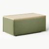 Voetenbank Lennon van corduroy met opbergruimte^Westwing Collection Clearance