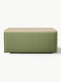 Voetenbank Lennon van corduroy met opbergruimte^Westwing Collection Clearance