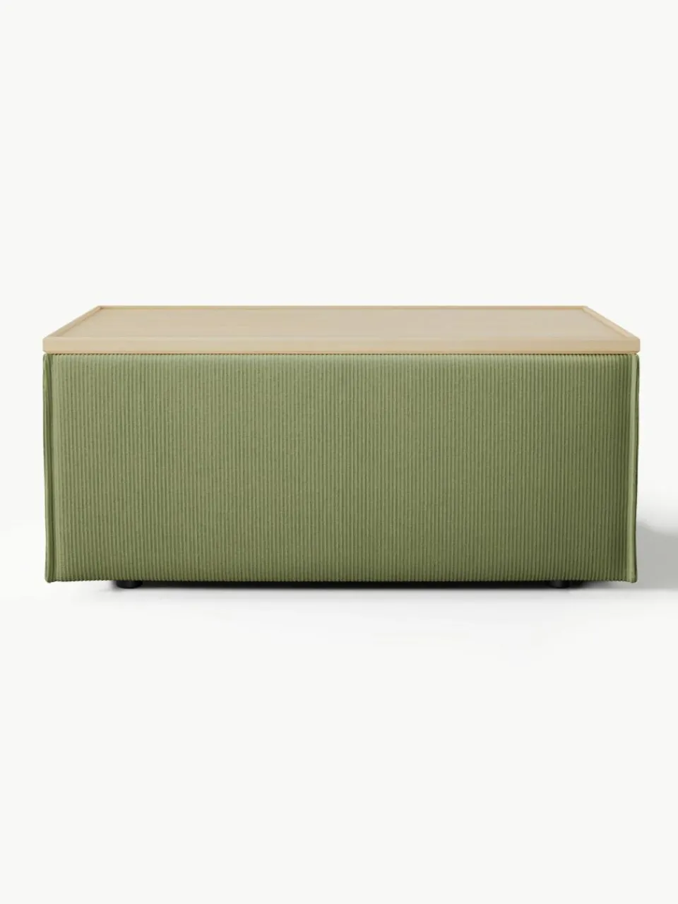 Voetenbank Lennon van corduroy met opbergruimte^Westwing Collection Clearance