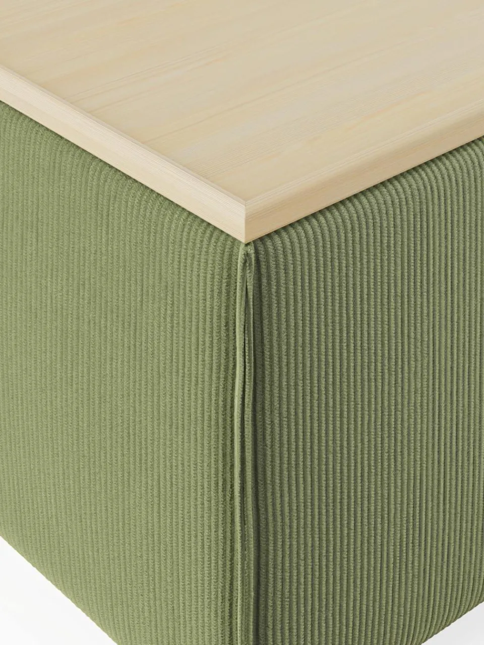 Voetenbank Lennon van corduroy met opbergruimte^Westwing Collection Clearance