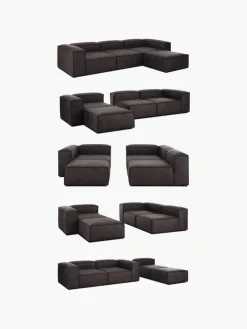 Voetenbank Lennon van gerecycled leer^Westwing Collection Clearance
