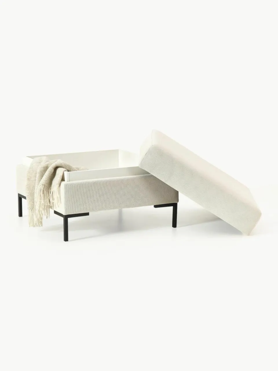 Voetenbank Luna met opbergruimte^Westwing Collection Clearance