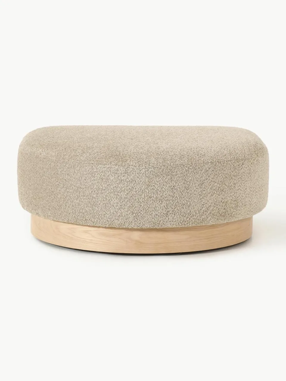 Voetenbank Natalie van teddy-bouclé^Westwing Collection Outlet