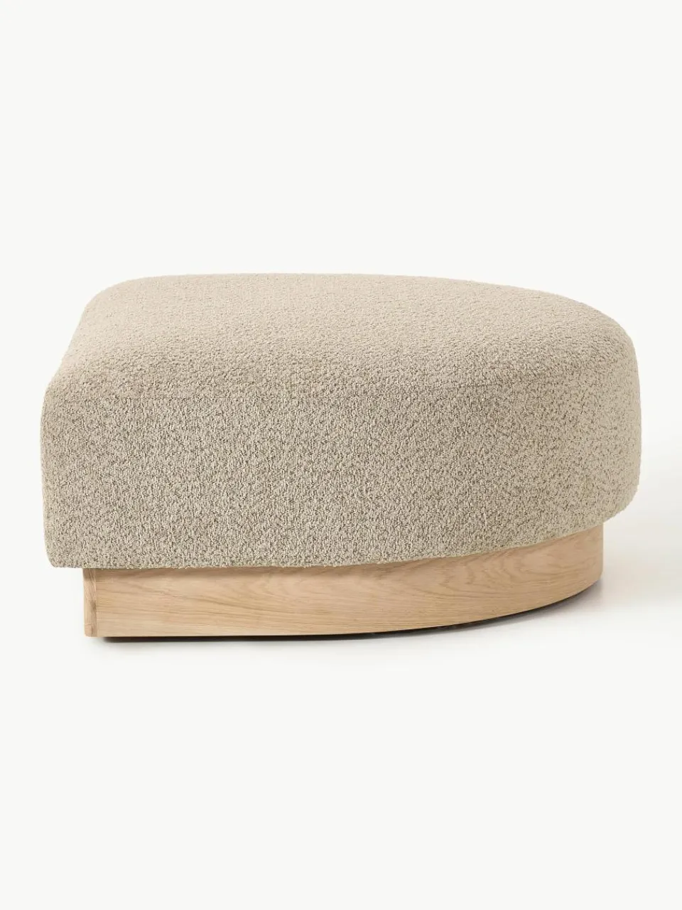 Voetenbank Natalie van teddy-bouclé^Westwing Collection Outlet