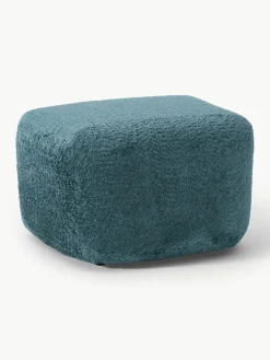 Voetenbank Wolke van teddy bouclé^Westwing Collection Best