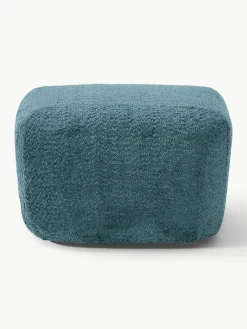 Voetenbank Wolke van teddy bouclé^Westwing Collection Best