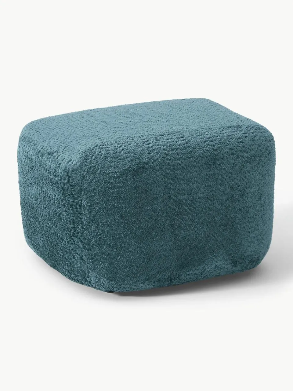 Voetenbank Wolke van teddy bouclé^Westwing Collection Best