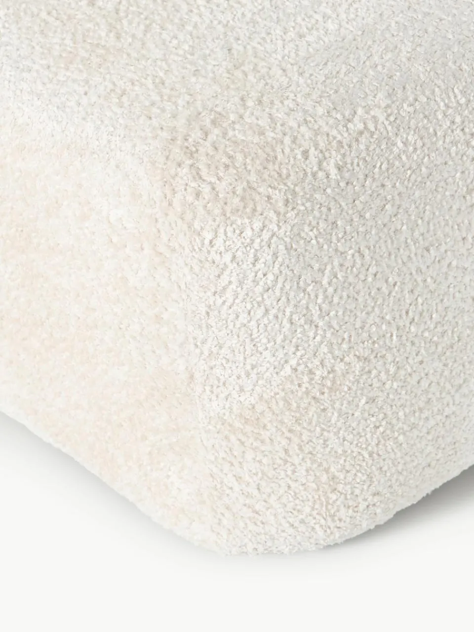 Voetenbank Wolke van teddy-bouclé^Westwing Collection New