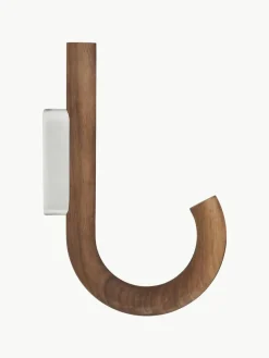 Walnoothouten wandhaak Umbrella, in verschillende formaten^Gejst Best