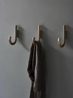 Walnoothouten wandhaak Umbrella, in verschillende formaten^Gejst Best