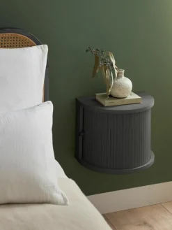 Wand nachtkastje Calary met geribde voorzijde^Westwing Collection Online