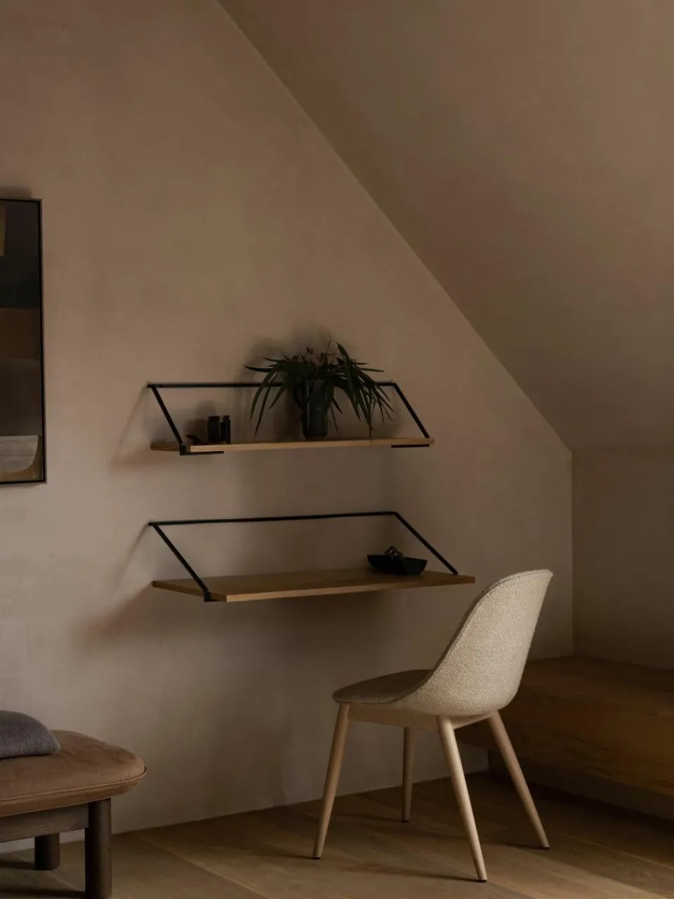 Wandbureau Rail van hout en metaal^Audo Copenhagen Clearance
