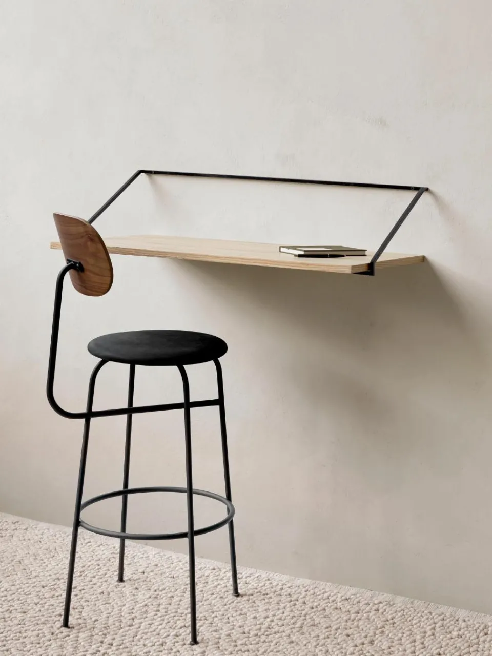 Wandbureau Rail van hout en metaal^Audo Copenhagen Clearance