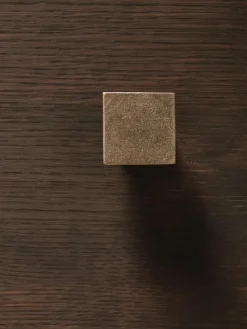 Wandhaak Square van messing met antieke afwerking^ferm LIVING Discount