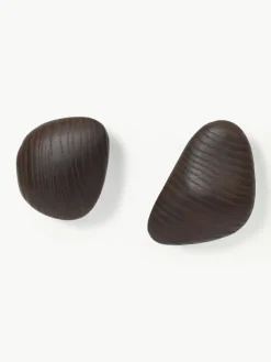 Wandhaken Cairn van essenhout, 2-delig^ferm LIVING Hot