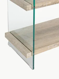 Wandkast Kenya met glazen wanden en 5 planken^Bizzotto Hot