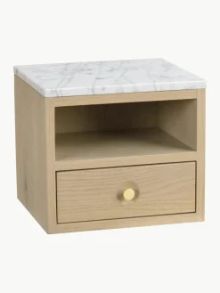 Wandnachtkastje Whitmore met marmeren blad^Rowico Outlet