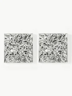 Wandobjecten Splash met een gehamerd oppervlak, 2 stuks^Westwing Collection Outlet