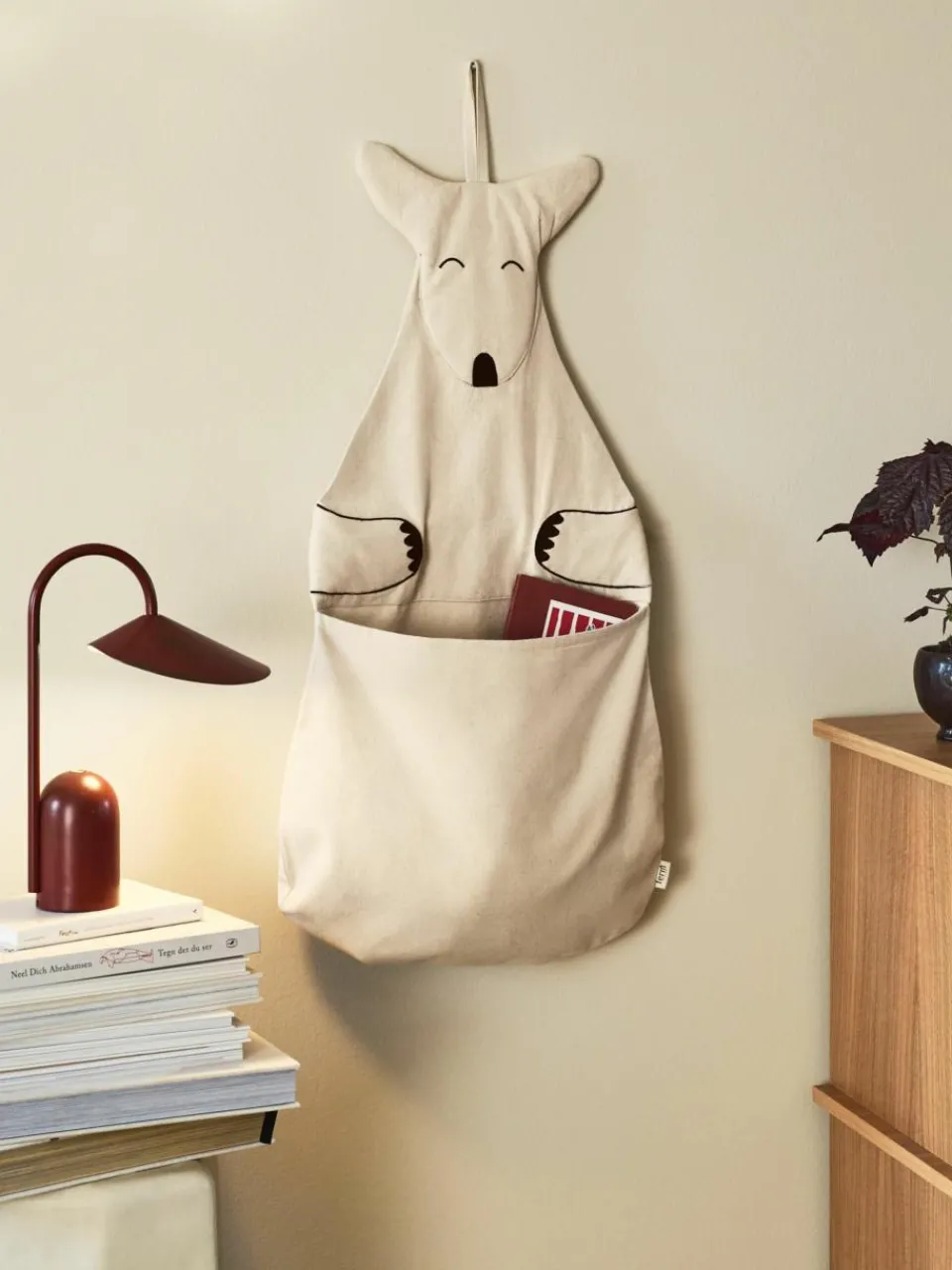 Wandopbergmand Kangaroo van katoen^ferm LIVING Kids New