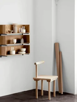 Wandplank Stack van eikenhout^Kristina Dam Fashion