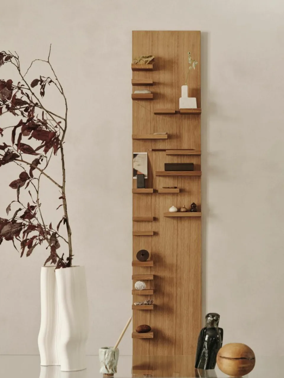 Wandrek Parade van eikenhout^ferm LIVING Hot