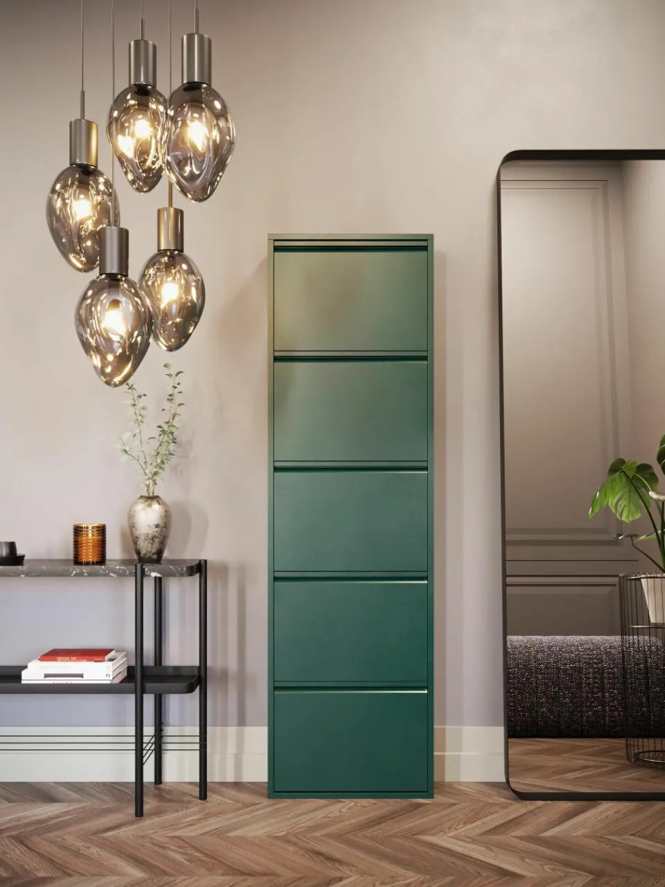 Wandschoenenkast Caruso met opklapbare vakken^Kare Design New