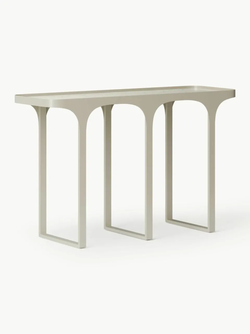 Wandtafel Bella met travertijn look^Westwing Collection Fashion