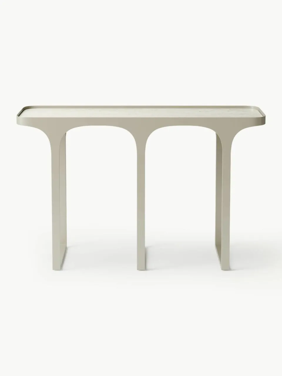 Wandtafel Bella met travertijn look^Westwing Collection Fashion