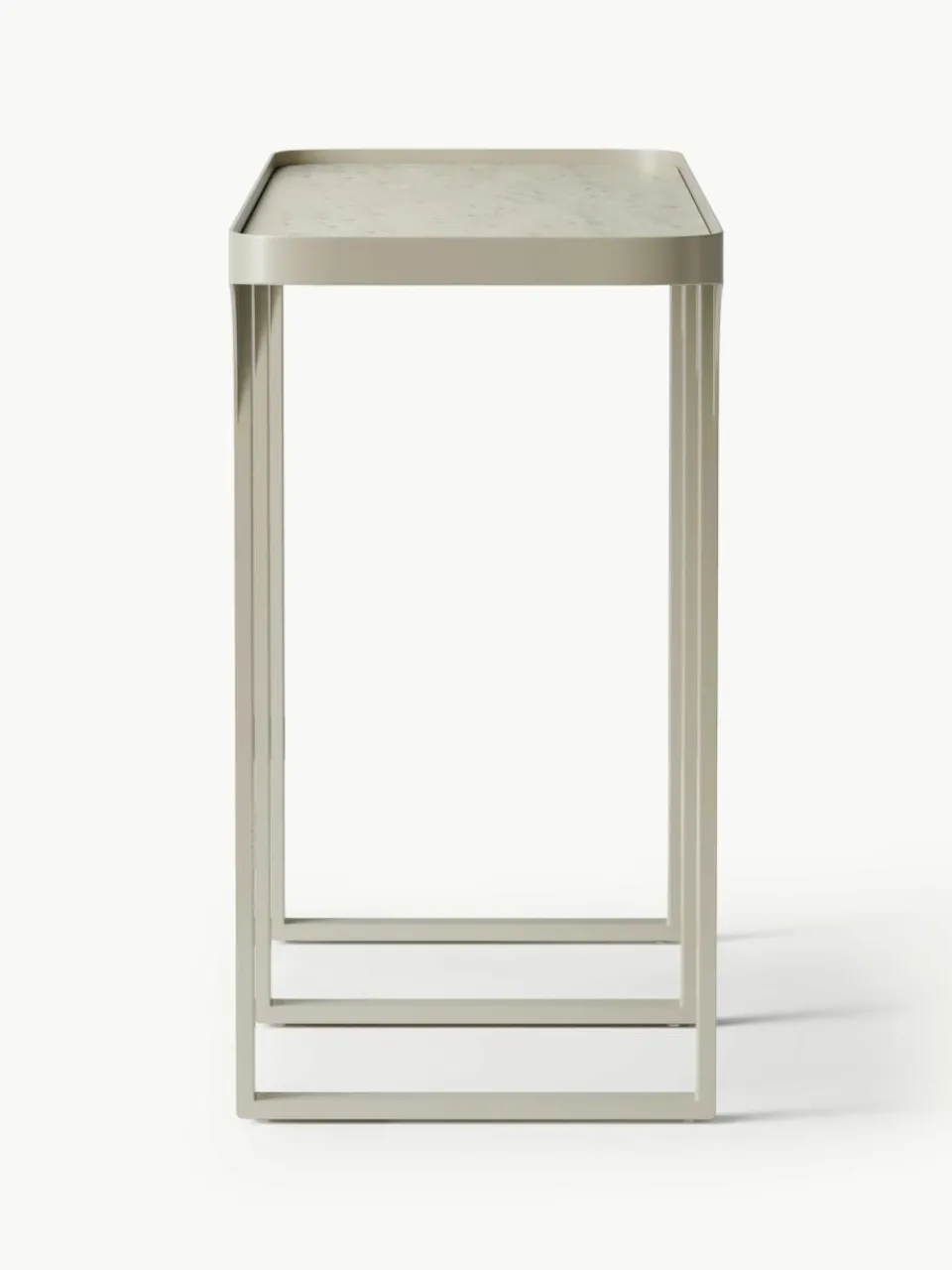 Wandtafel Bella met travertijn look^Westwing Collection Fashion