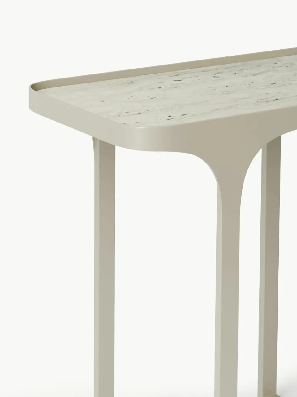 Wandtafel Bella met travertijn look^Westwing Collection Fashion