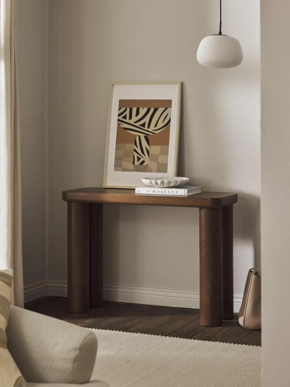 Wandtafel Kalia van eikenhout^Westwing Collection Hot