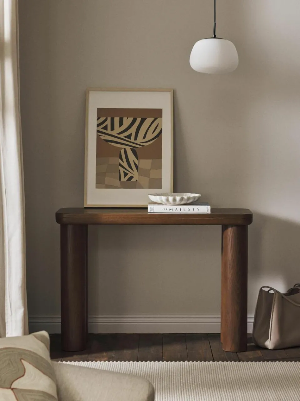 Wandtafel Kalia van eikenhout^Westwing Collection Hot