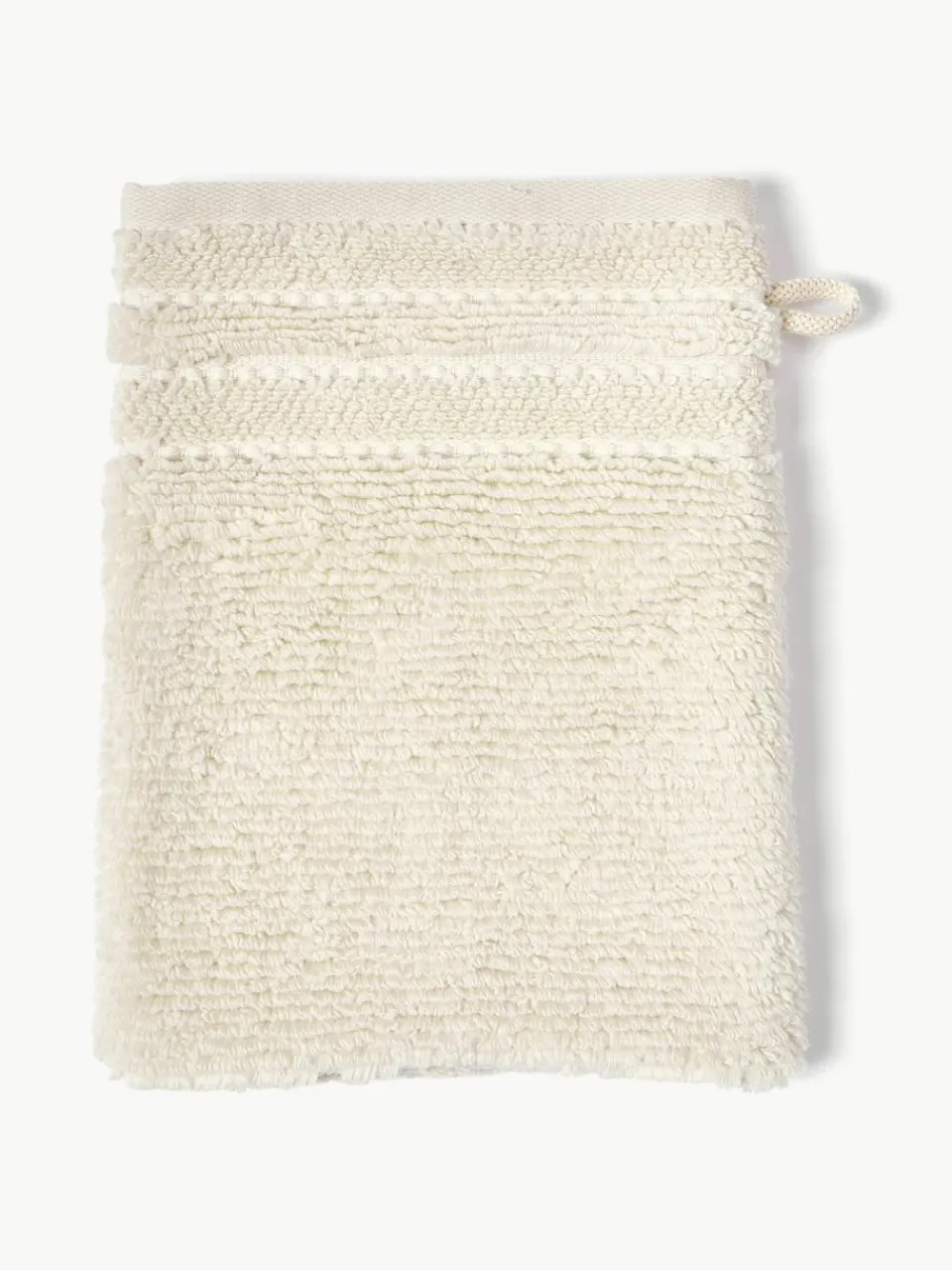 Washandjes Luxe met gestreepte rand, 2 stuks^Westwing Collection Best