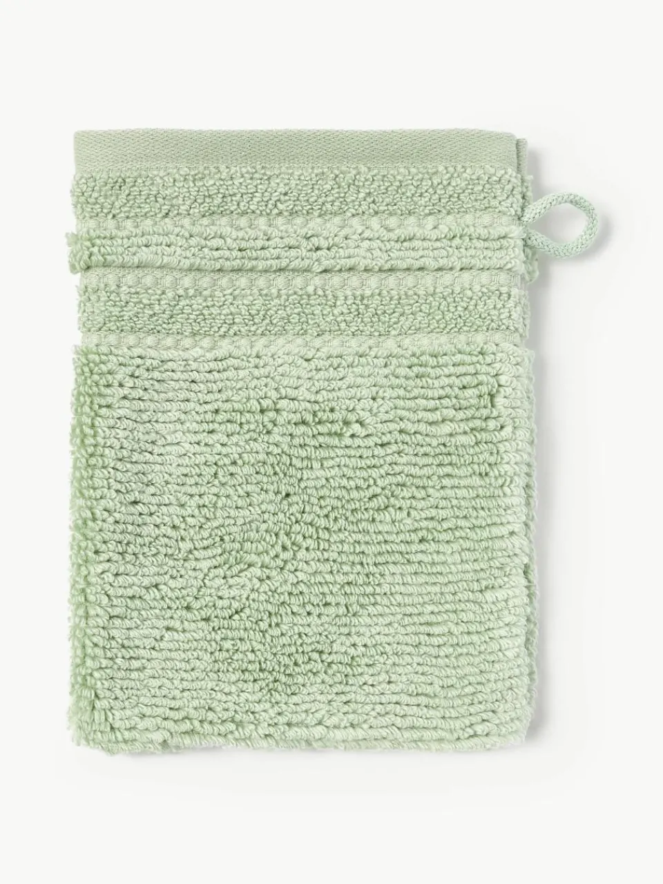 Washandjes Luxe met gestreepte rand, 2 stuks^Westwing Collection Fashion