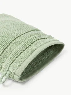 Washandjes Luxe met gestreepte rand, 2 stuks^Westwing Collection Fashion